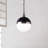 Peron 1 - Light Black/Brushed Nickel Single Pendant-532105685