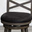 Tabouret de bar de 30 po avec siège en tissu gris anthracite et style élégant-1596728085-1603009700