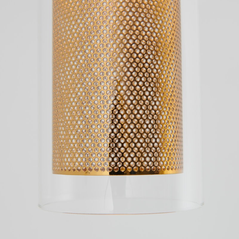 Luminaire suspendu cylindrique à 1 lumière DEL