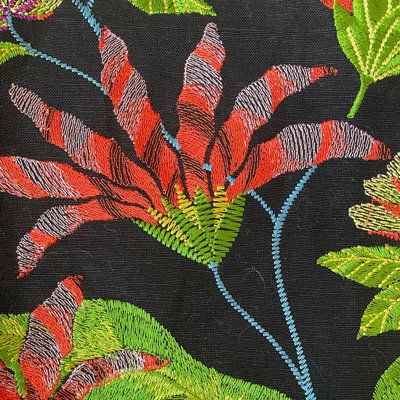 Cloud Forest Linen Blend Performance Fabric