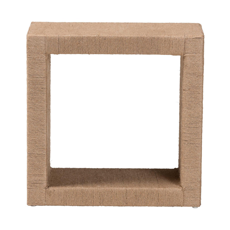 Rectangular End Table With One Open Shelf