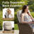 Outdoor Wicker Nighttime Chat Swivel Chair Conversation Set With Side Tables And Fire Pit Table-213424711
