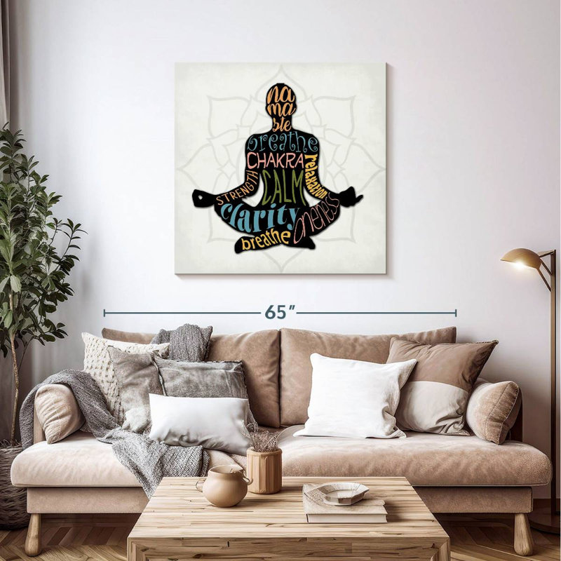 Kerrick Namaste Typography, 39" H x 39" W