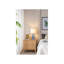 Lampe de vase en céramique bleue et blanche de 13 x 25 pouces