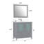 Ensemble de meuble-lavabo simple 36 "avec miroir -33559820