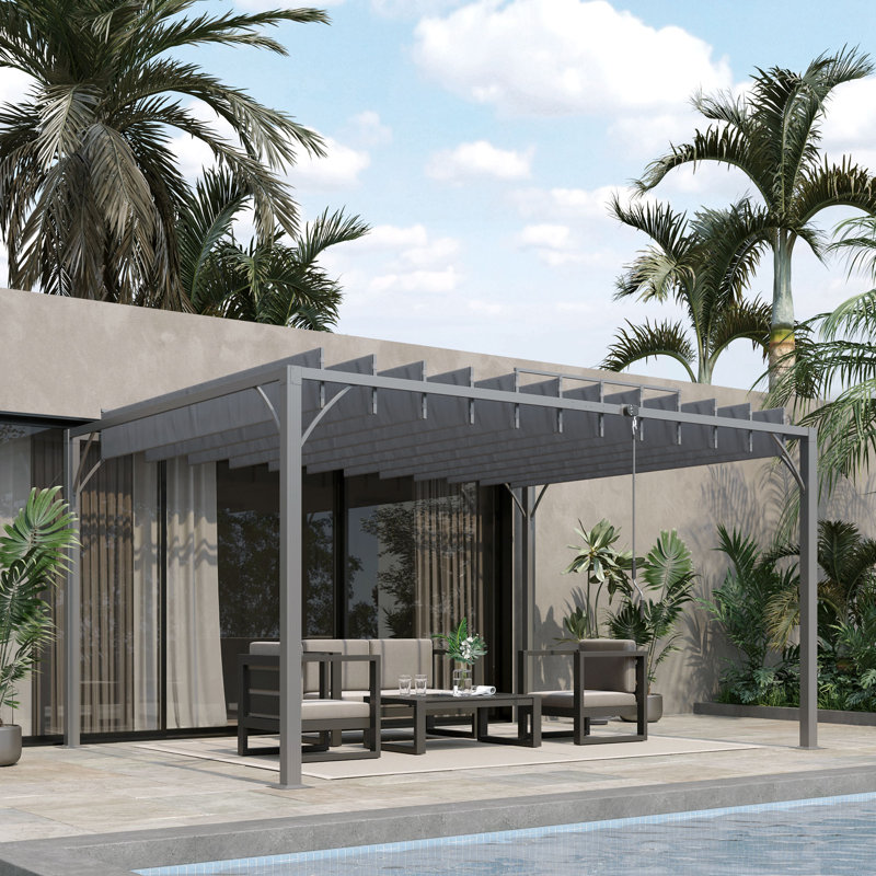 2.13m x 3.9m x 2.95m Pergola