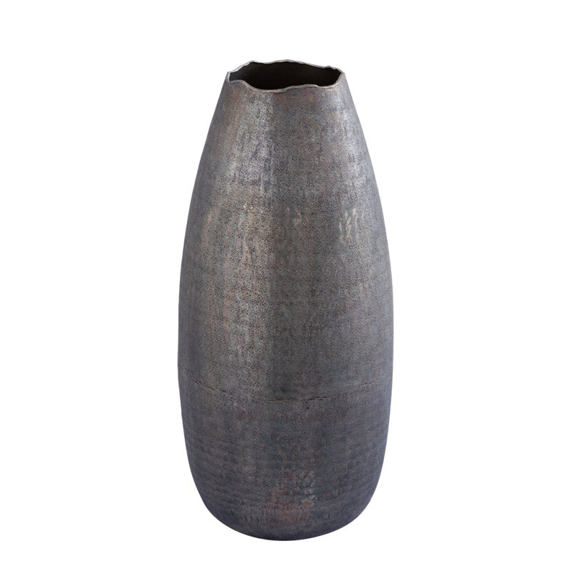Annedore Ceramic Pot Planter, Silver, 53cm H x 24cm W x 24cm D