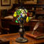Lampe de table en verre coloré Tiffany Style