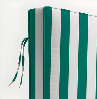 3" Deep Seat Chair Cushion Stripe Border Frame - Water-Resistant