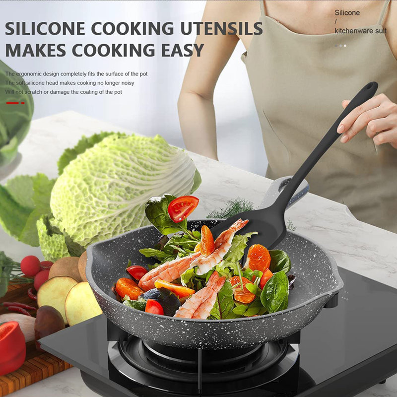 DGPCT 28 Piece Cooking Utensil Set with Utensil Crock