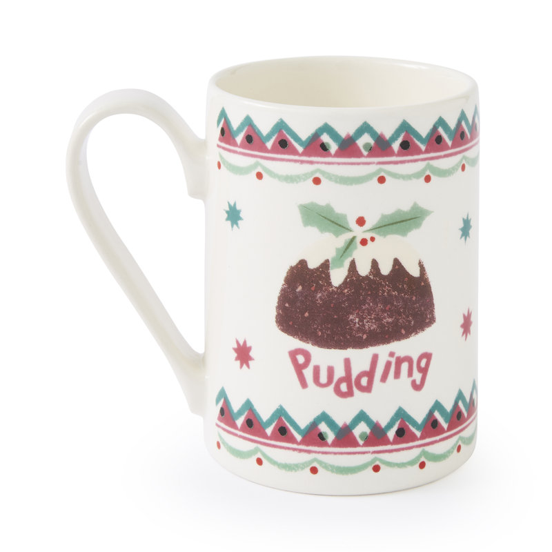 Mug Meirion Tall Mugs Christmas Pudding Mug Single Mug