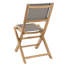 Woehler Folding Patio Dining Side Chair with Cushion