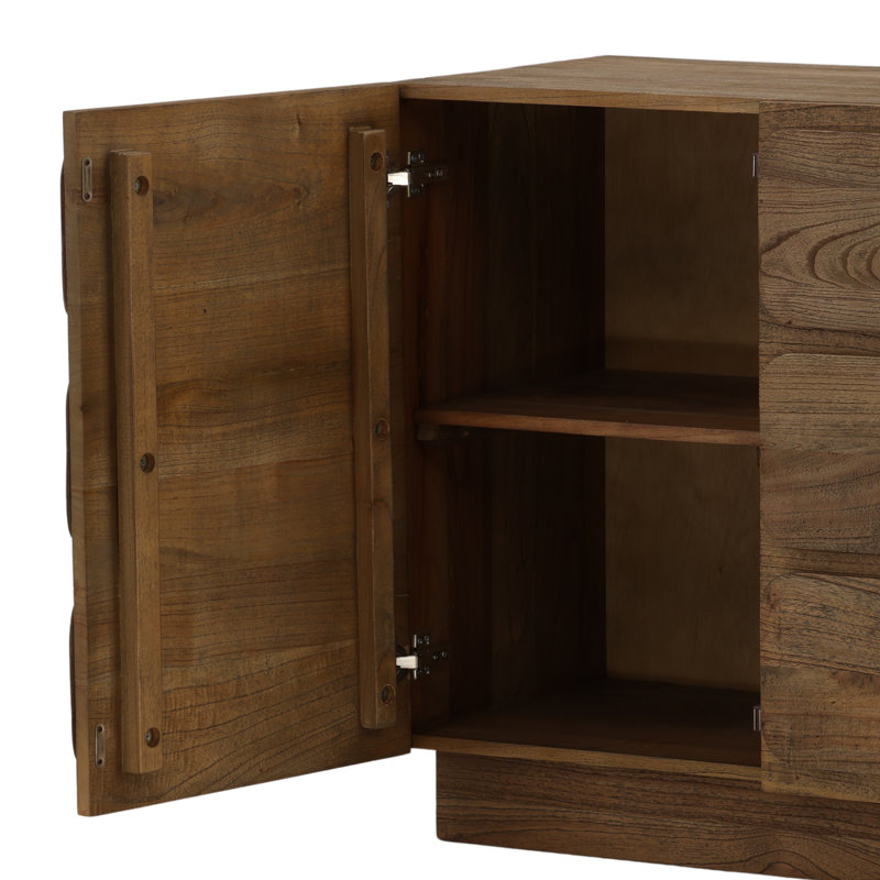 Marika 37" Wide Sideboard, Brown, 31.8" H x 36.2" W x 18.5" D
