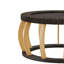Table basse ronde en bois massif 35,43 po-779055199-779055184
