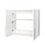 Poirier de rangement mural polyvalent et empilable avec tablettes mobiles et cloisons réglables pour une organisation efficace