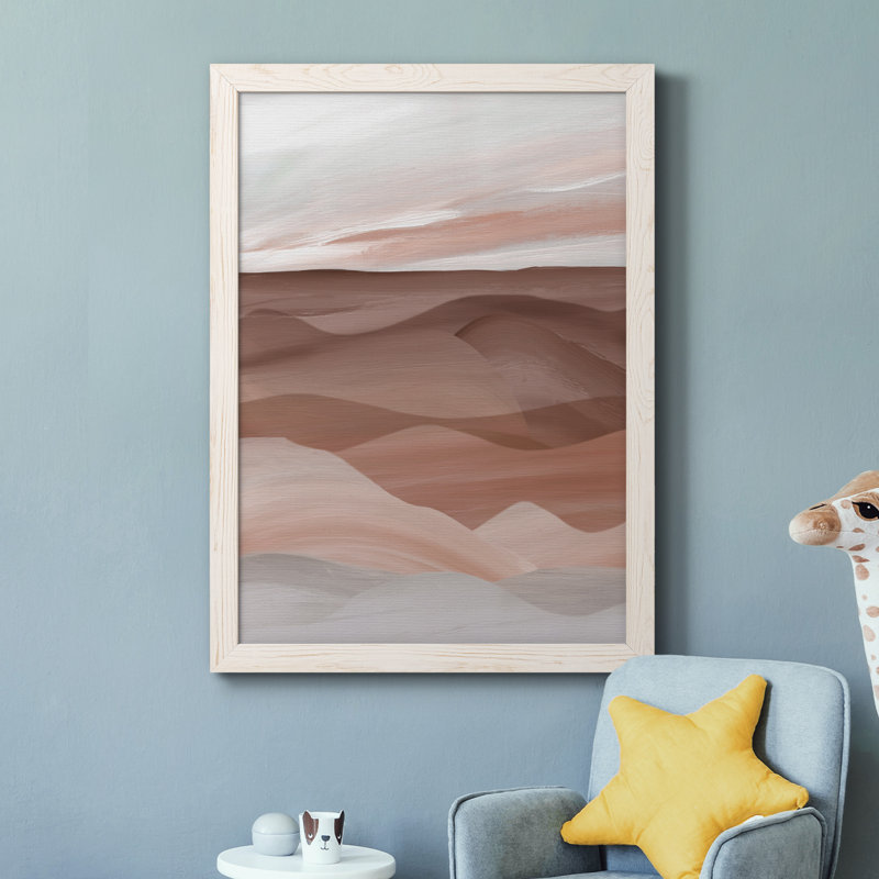 Sedona Valley - Peinture sur toile encadrée, H 31,5 po x l 23,5 po x P 1,5 po, Cadre blanc