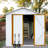7 ft. 0.5 in. W x 4 ft. 2 in. D Steel Storage Shed