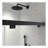 6076 Inch North American Frameless Double Sliding Matte Black Shower Door With Adjustable Soft Closing Function 8mm Tempered Glass With Nano Easy Cleaning And Stick Explosion-proof Menbrance