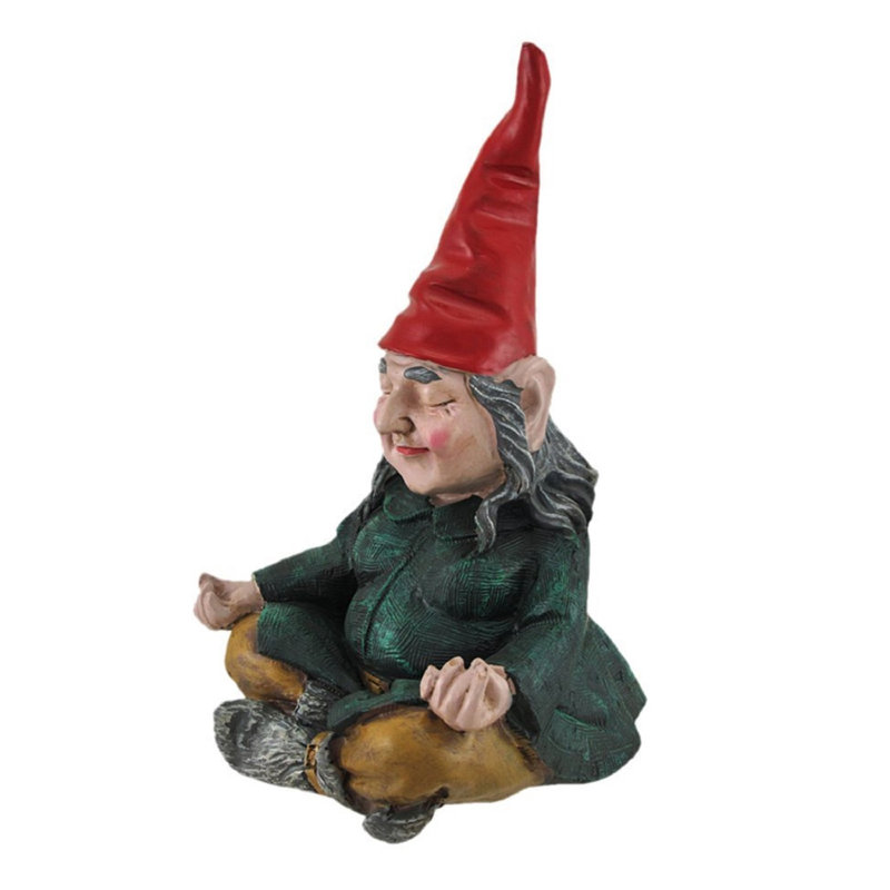 Statue de jardin de gnome ZEN "Zelda"