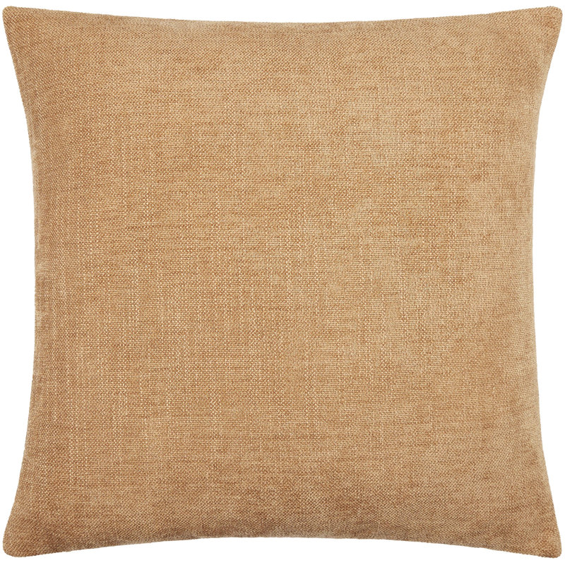 Puako Accent Pillow, H 18 po x l 18 po, Brun clair, Sans insert de coussin