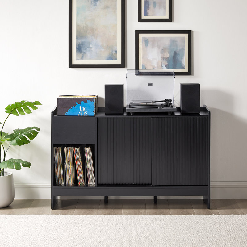 Arden Record Player Cabinet With Vinyl Storage