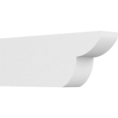 3"W x 6"H x 16"L Standard Crestline Architectural Grade PVC Rafter Tail