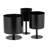 Modern cylindrical metal and iron planter on stand with minimalist round base design-1399143485-1399143427