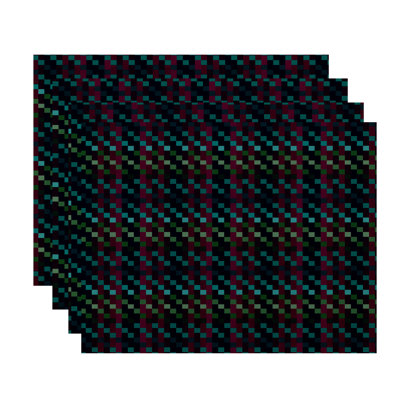 Jiem Polyester Plaid Rectangle Placemat