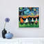 Starry Cats by Aja Trier - Floater Frame Painting on Canvas-1873001637-1873001652