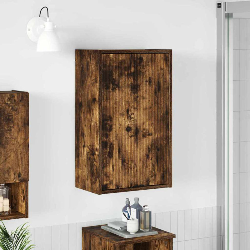 Bathroom Cabinet, Smoked Oak
