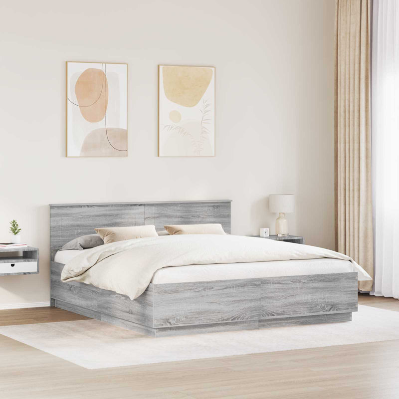 Bed, Super King (6'), Grey Sonoma