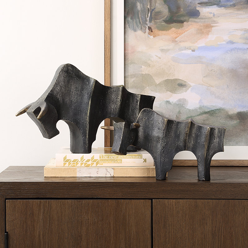 Mitleff Bronze Sculptures Set