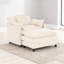 Chaise d'appoint moderne avec repose-pieds 39,4 po-121081757