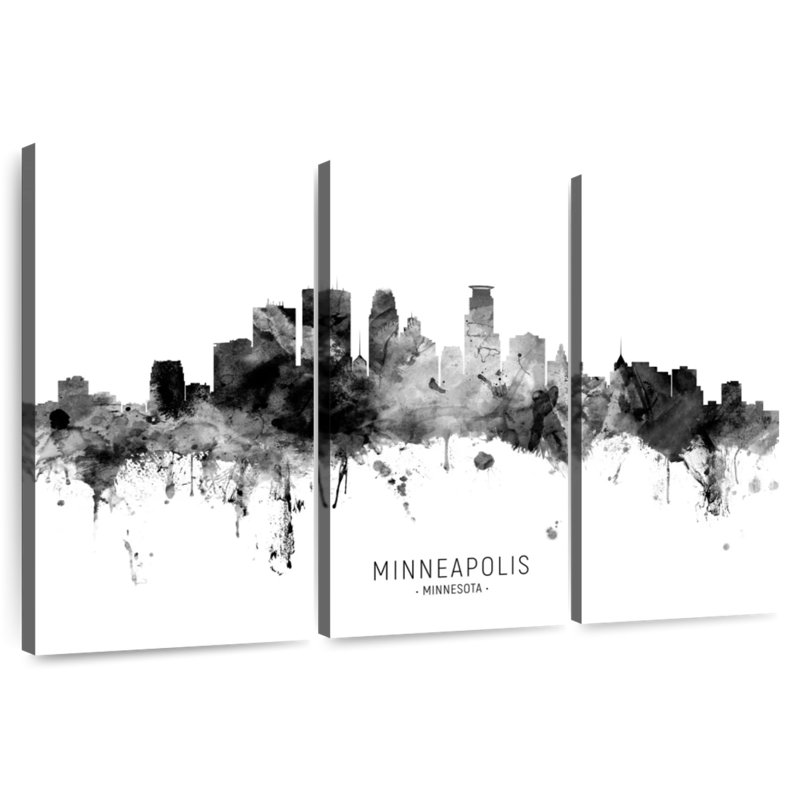 Sireci Minneapolis Minnesota Skyline II, 48" H x 74" W