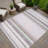 Machine Washable Indoor/Outdoor Drennen ACN2330 Stripes Rug-934582263