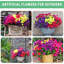 16PCS artificielles artificielles, fleurs en soie artificielle