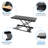 Mount-It! Height Adjustable Standing Keyboard Tray for Desktop, Sit Stand Key Board & Mouse Platform