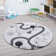 Claycomb White/Black Rug