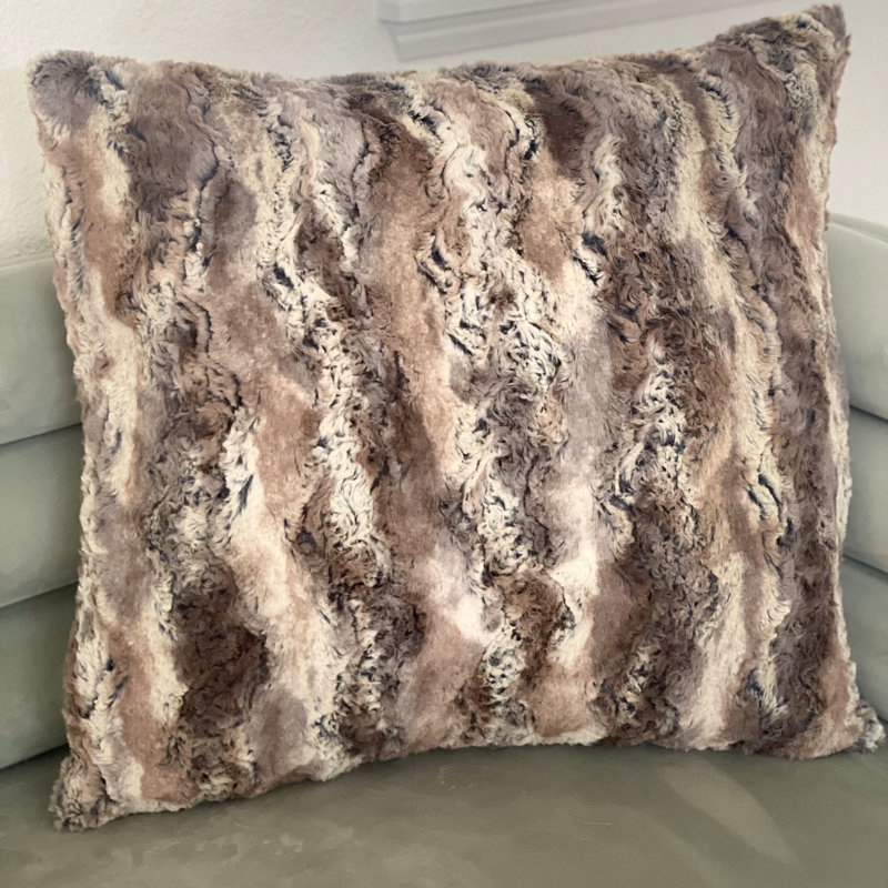 Elegant Brandy Fox Pillow Cover & Insert, 24" x 24", Throw Pillow