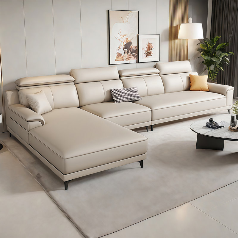 Canapé italien luxueux et simple, H 39 po x l 133,85 po x P 70,86 po