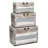  Swiftsure 3 Piece Distressed Solid Wood Vintage Trunk