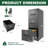 3 Drawer File Cabinet With Lock Metal Vertical File Cabinet Office Home, A4 Legal/Letter Size Narrow File Cabinet Locked,Assembly Required-946554263