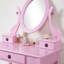 Ensemble coiffeuse et tabouret de maquillage Landisburg-488950439
