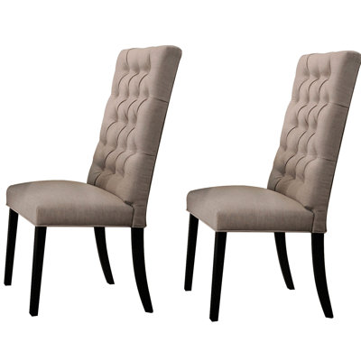 Fauteuil brun clair et noir de 2 chaises traditionnelles 2 pièces Grace & Enchantment