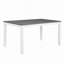 7-Piece Solid Wood Dining Table And Chairs Set, Modern 58.5" Table With 6 Padded Chairs (X-Back Style) For Kitchen, Dining Room, & Two Toned-1287308994