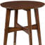 Table de bout en bois massif brun et fer de 23 po Gracie Mills