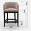 Upholstered Wooden Frame Bar Stool-96001654