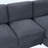 84.6" L-Shaped Sectional With Curved Chaise, USB Ports & Side Storage Pockets-1624056129