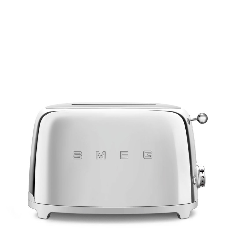 SMEG 50's Retro Style 2 Slice Toaster, Chrome