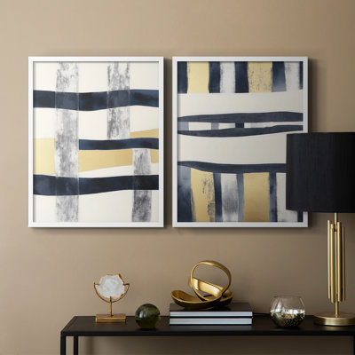 Série ABSTRACT DCCDXCV III - Reproduction encadrée de qualité supérieure - prête à être accrochée - aucun clou requis - aucun clou requis